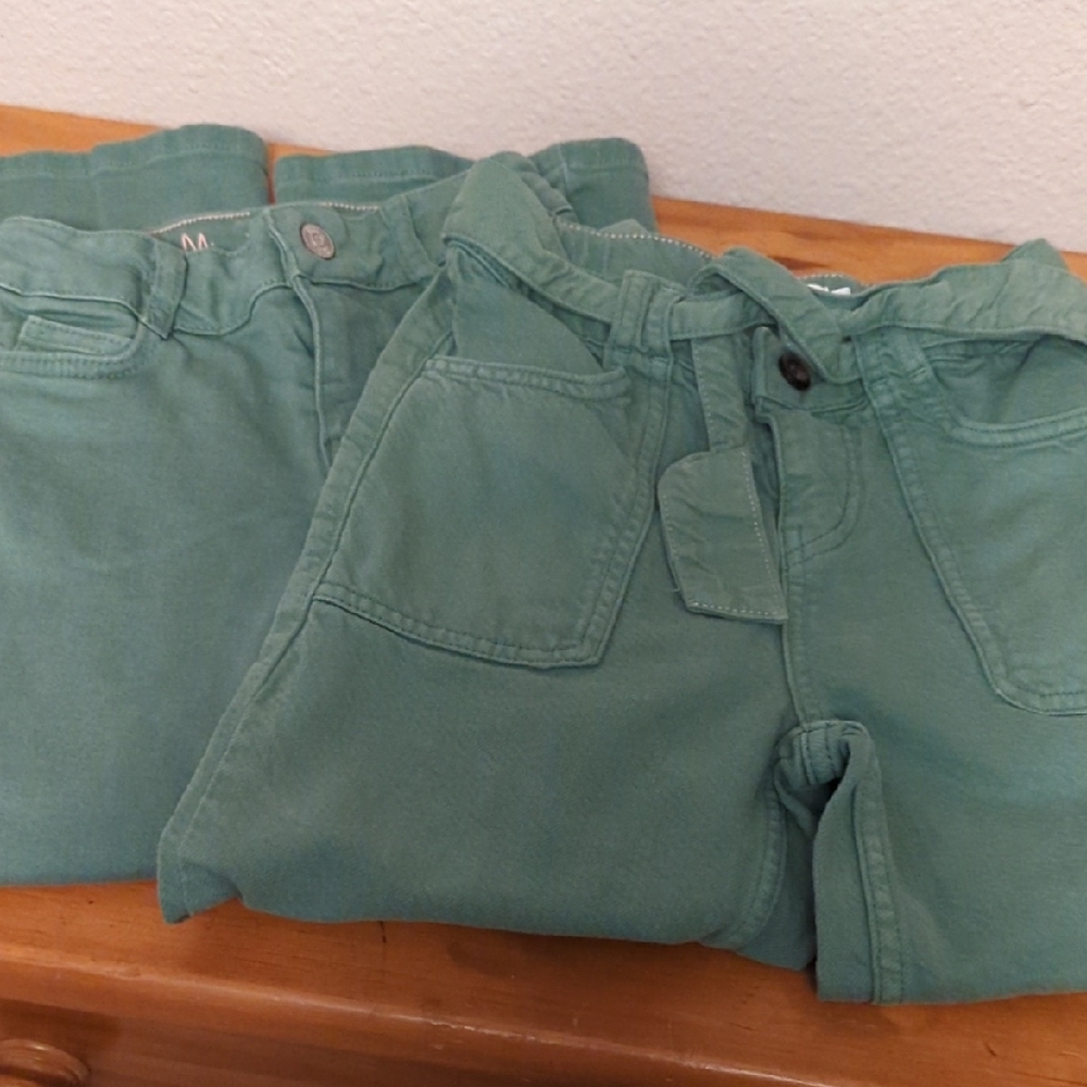 Mini Boden Kids' Green Jeans